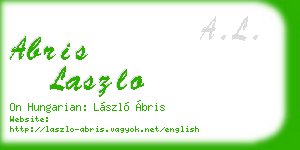 abris laszlo business card